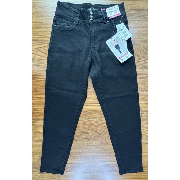Faith Denim - Faith Jeans Women's  Hi Rise Skinny Triple Stack Pants Size 10 Black Stretch